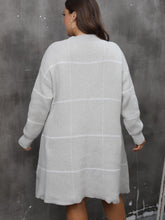 Plus Size Round Neck Long Sleeve Sweater Dress OutfitFlow